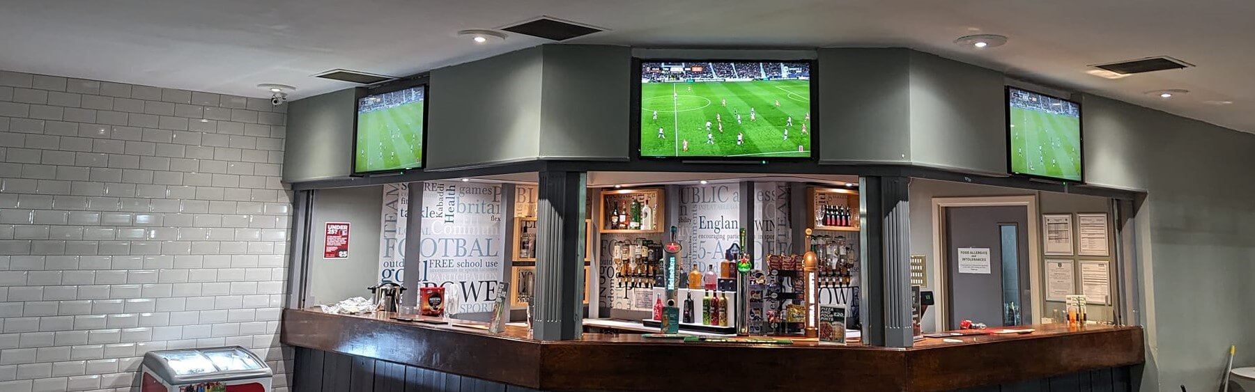 commercial audio and tv installation for pub in Glasgow