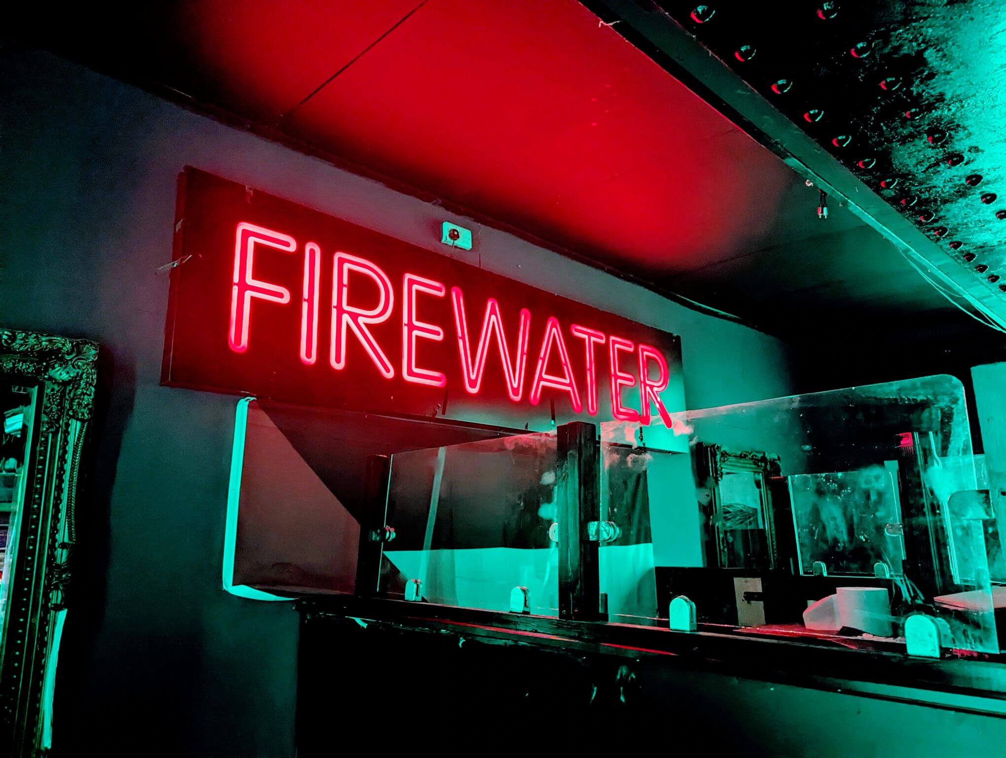 the famous Firewater needed our video installation help