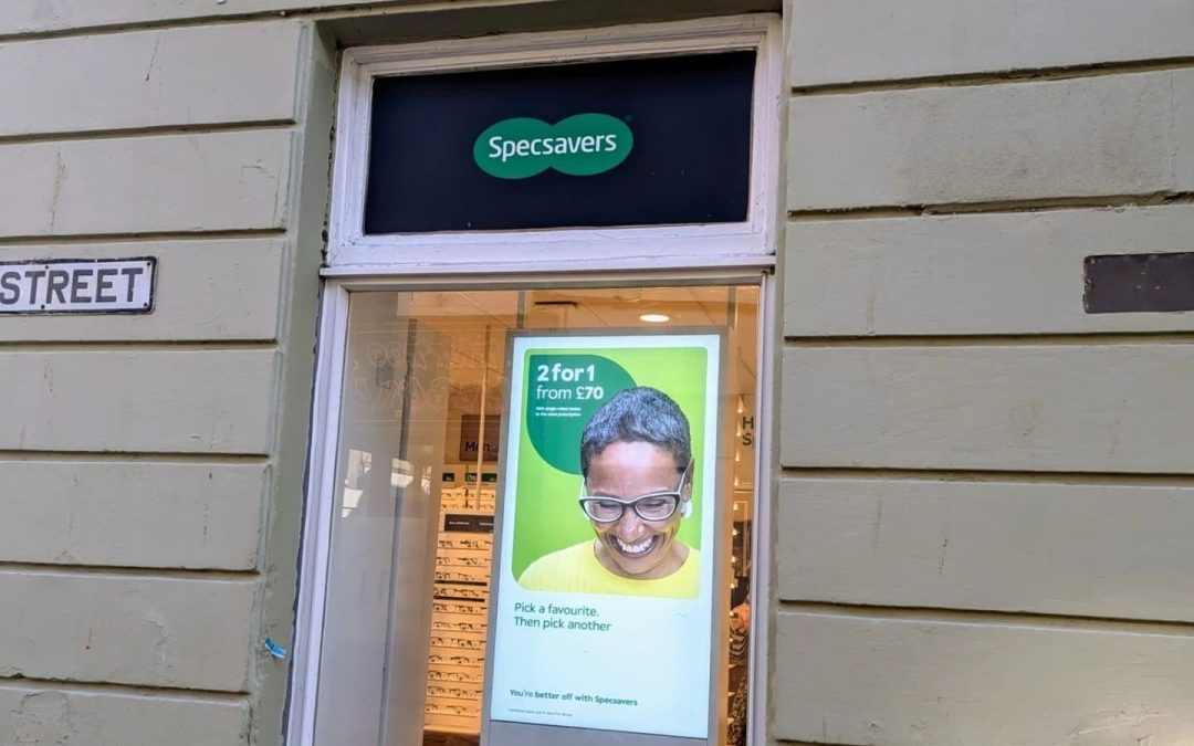 digital signage for Specsavers in Nairn