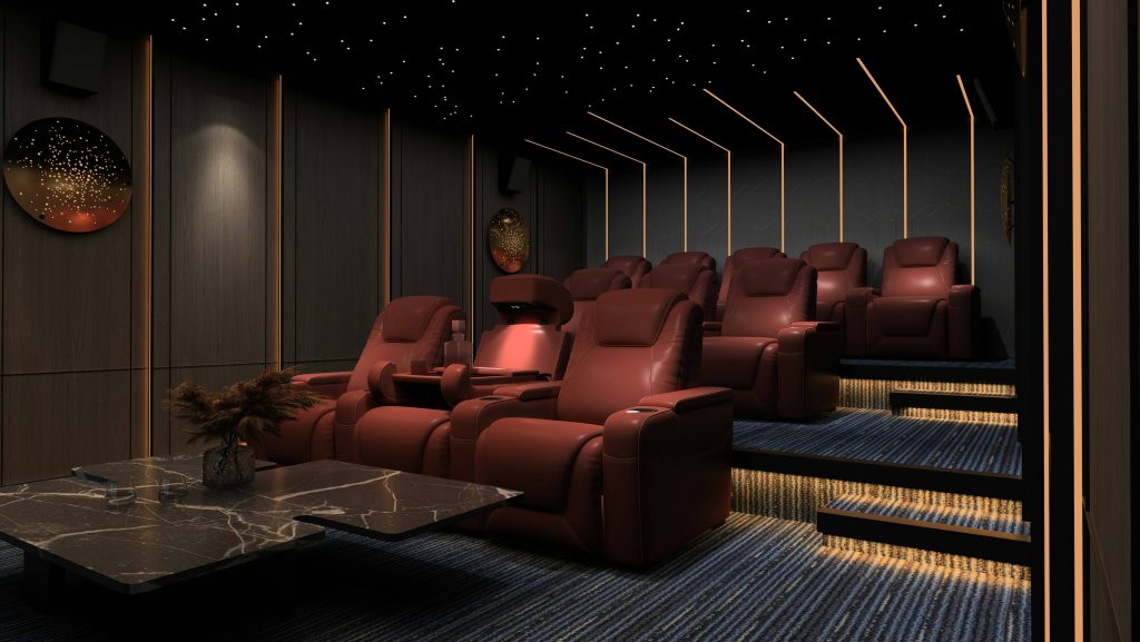 Home cinema installation