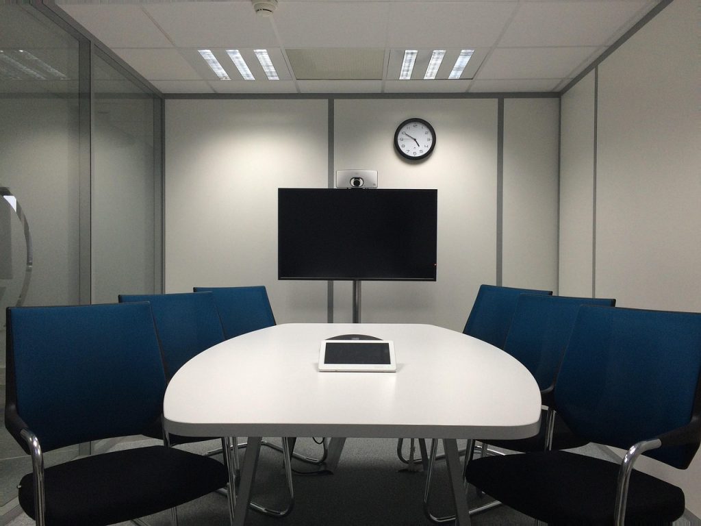 meeting room av installation