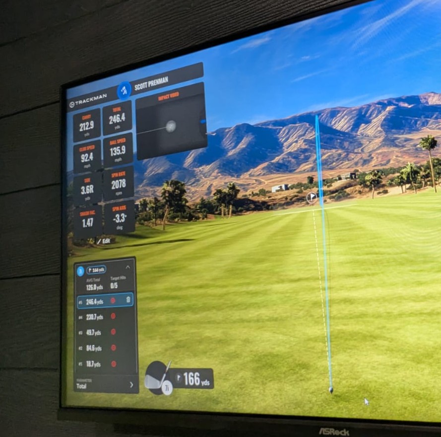 track shots in y our living room with a professionally installed golf simulator