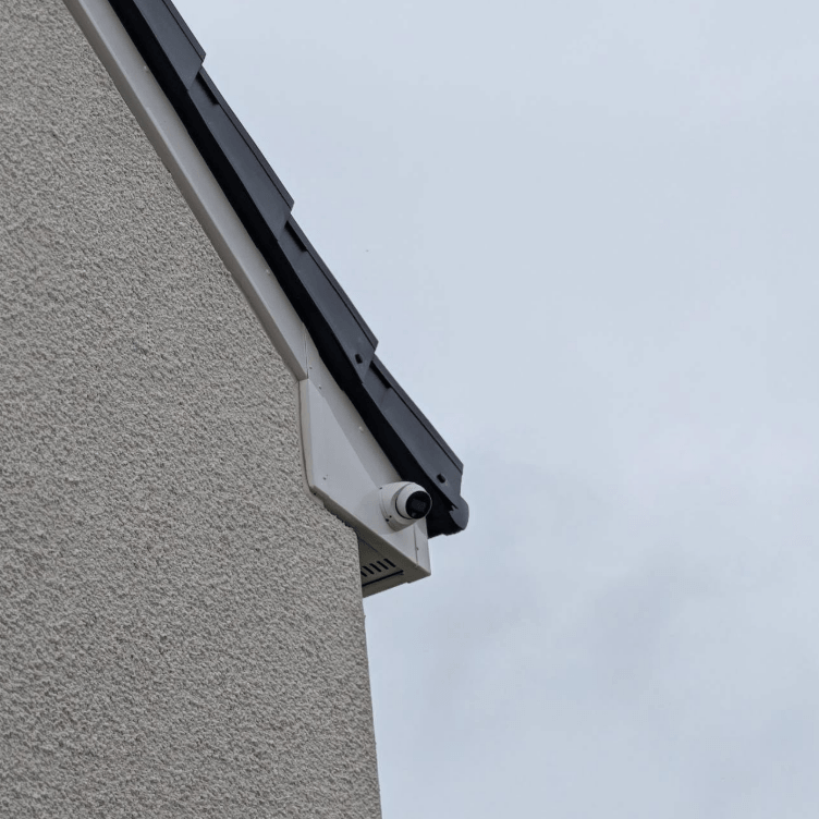 An outside CCTV camera installed